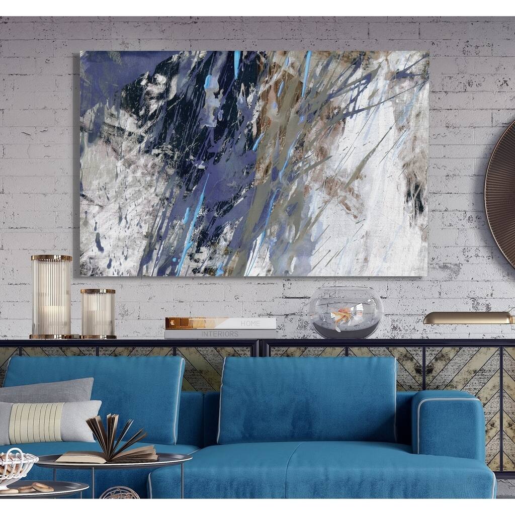 Blue Noise I -Premium Gallery Wrapped Canvas