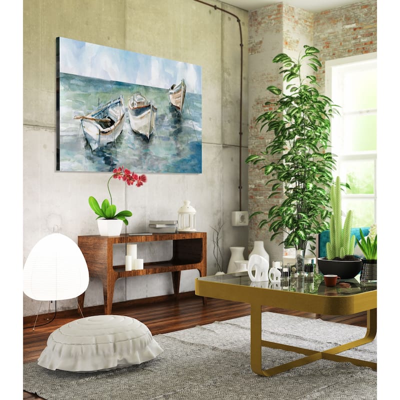 Caught At Low Tide II -Premium Gallery Wrapped Canvas