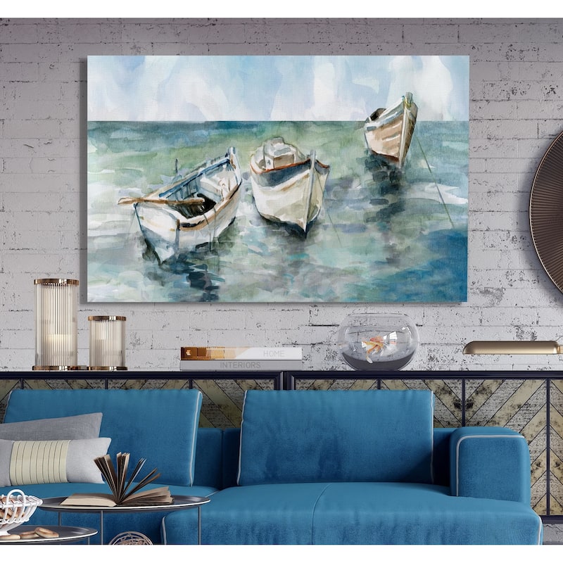 Caught At Low Tide II -Premium Gallery Wrapped Canvas