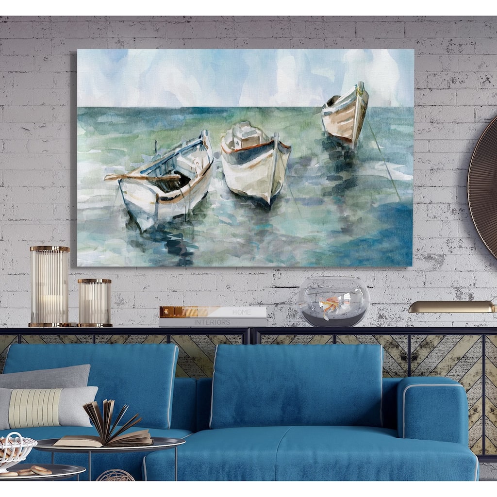Caught At Low Tide II -Premium Gallery Wrapped Canvas