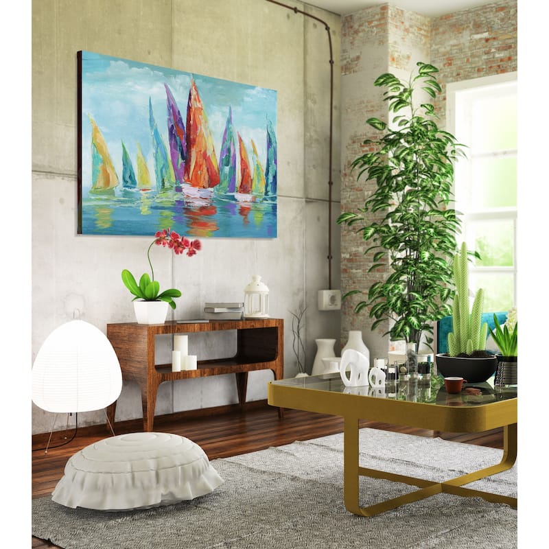 Fine Day Sailing I -Premium Gallery Wrapped Canvas