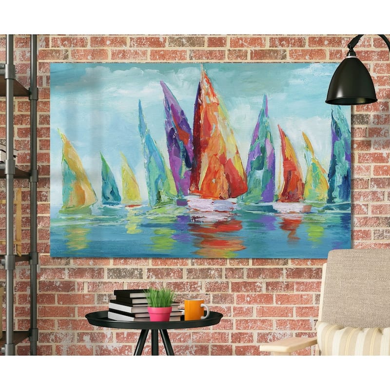 Fine Day Sailing I -Premium Gallery Wrapped Canvas
