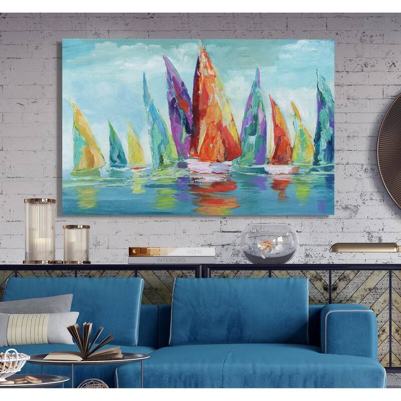 Fine Day Sailing I -Premium Gallery Wrapped Canvas