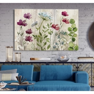Meadow Flowers I -Premium Gallery Wrapped Canvas - Bed Bath & Beyond ...