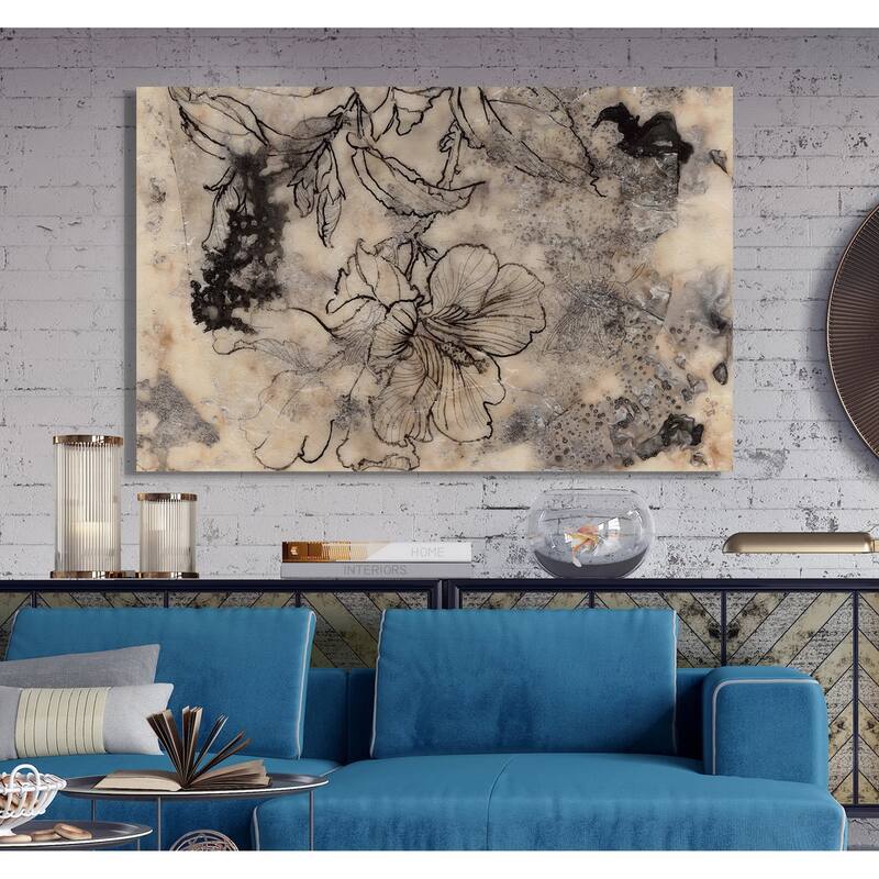 Tattooed Floral II -Premium Gallery Wrapped Canvas