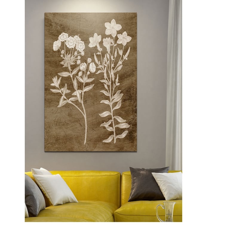 Botanical in Taupe I -Premium Gallery Wrapped Canvas