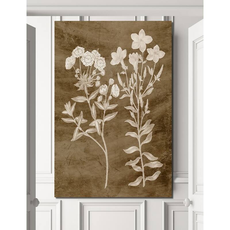 Botanical in Taupe I -Premium Gallery Wrapped Canvas