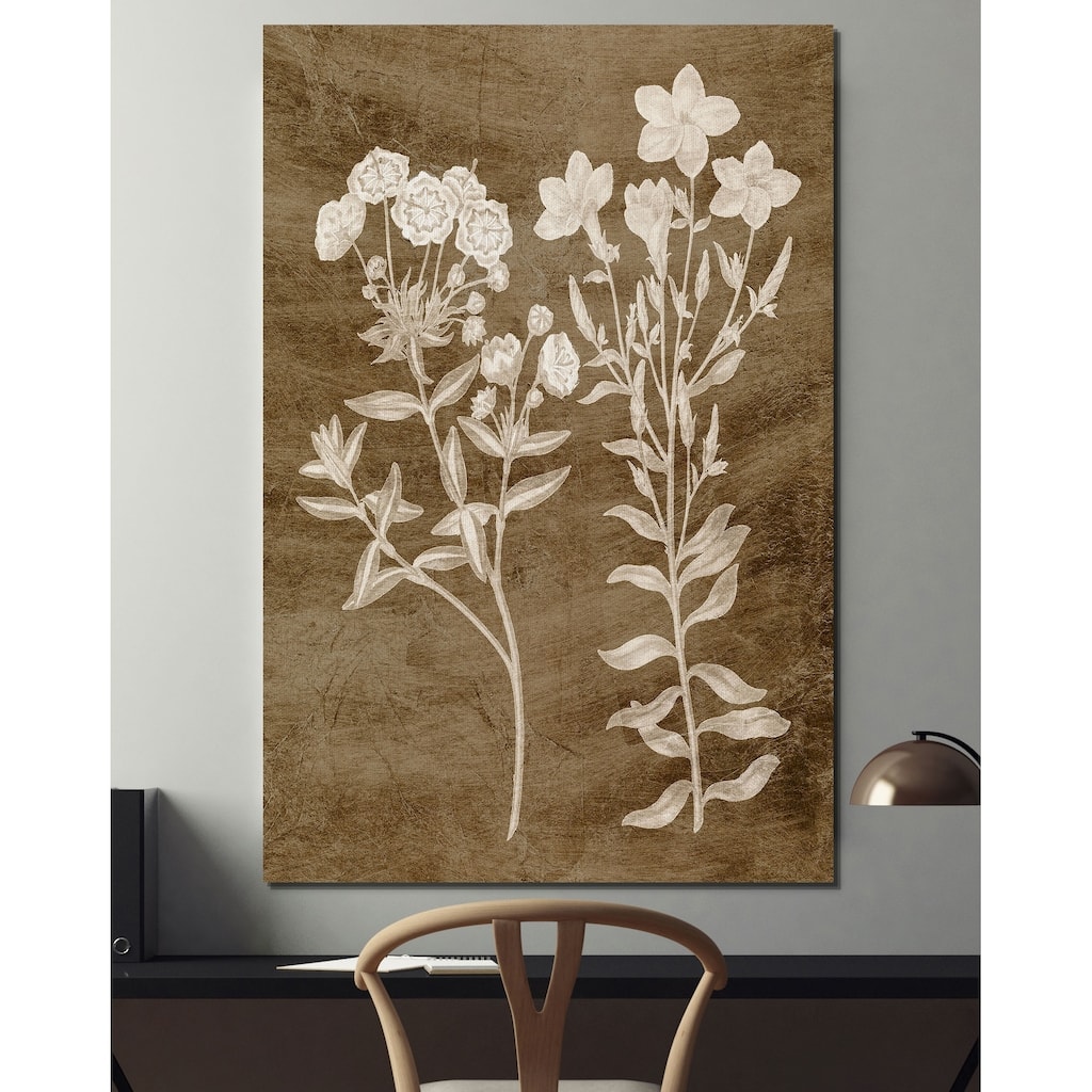 Botanical in Taupe I -Premium Gallery Wrapped Canvas