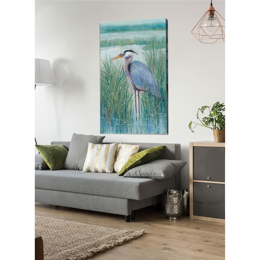 Wetland Heron II -Premium Gallery Wrapped Canvas