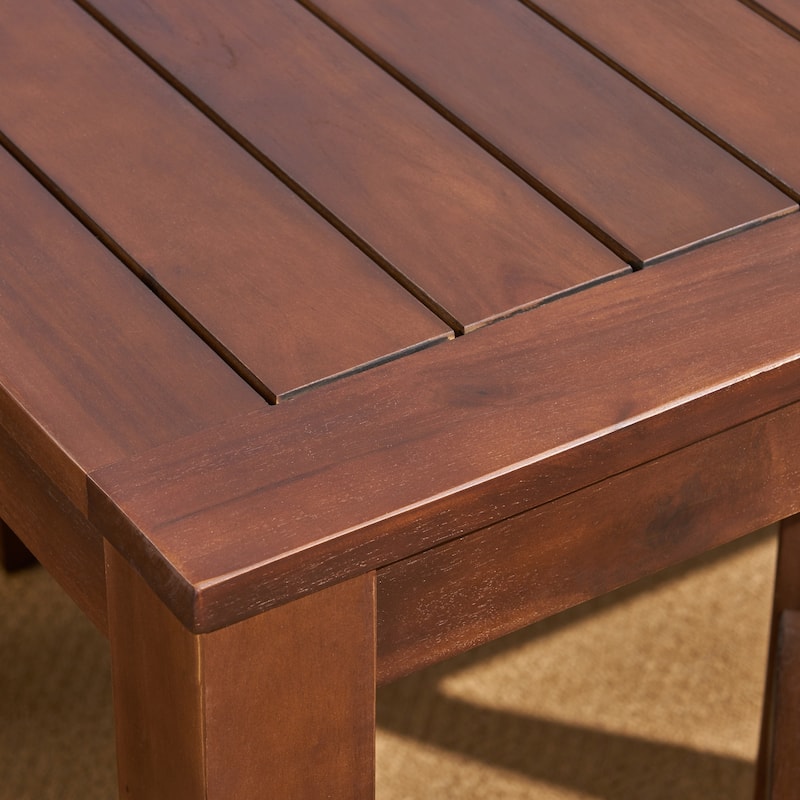 Magnolia Outdoor Rustic Acacia Wood 7 Piece Dining Set by Christopher Knight Home