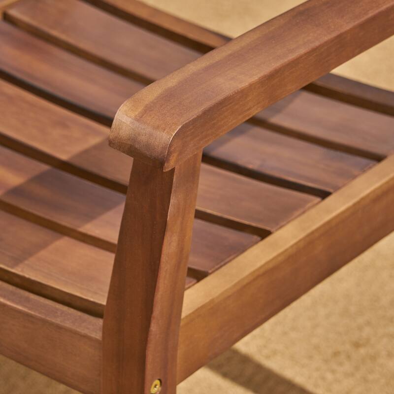 Magnolia Outdoor Rustic Acacia Wood 7 Piece Dining Set by Christopher Knight Home