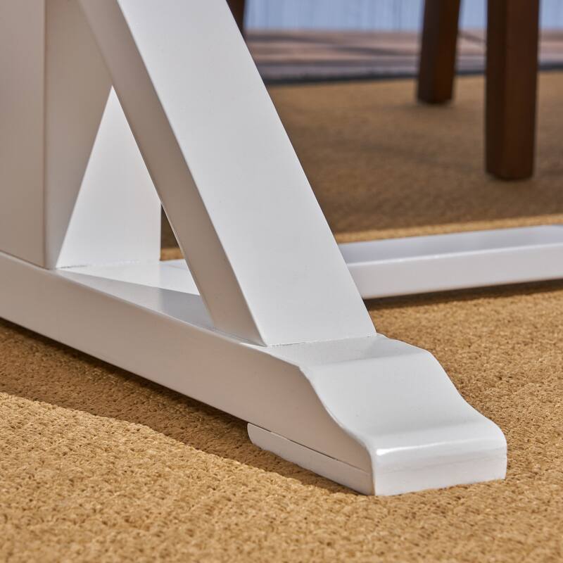 Kentwood Outdoor Rustic Acacia Wood 7 Piece Dining Set by Christopher Knight Home