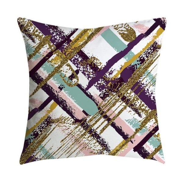 Pillowcases Pink small fresh printing square pillowcase 21302367-551