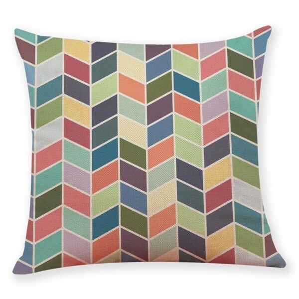Geometric wave pattern Throw Pillow Case 45x45cm 21304800-761