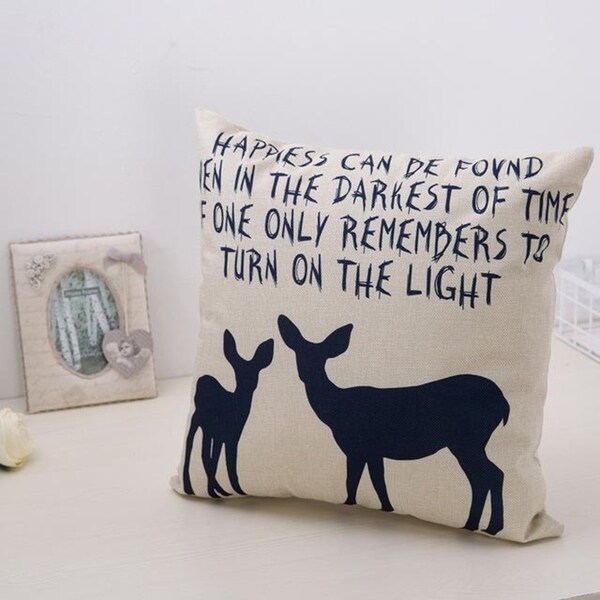 Cute Bear Cotton Linen Decorative Pillow Case 21305955-838
