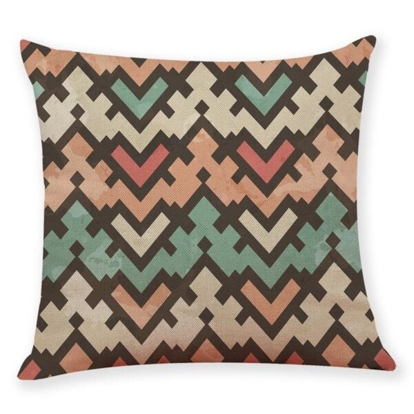 Geometric wave pattern Throw Pillow Case 45x45cm 21304800-762