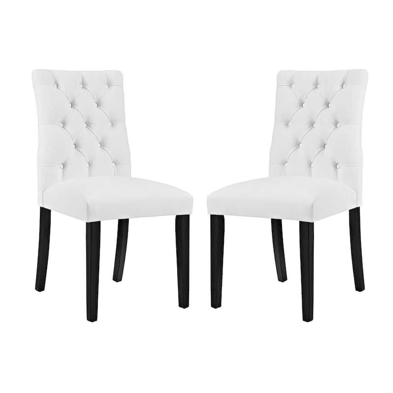 Copper Grove Trilj Vinyl Dining Chair (Set of 2) - White