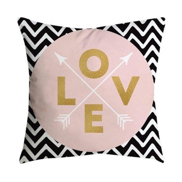 Pillowcases Pink small fresh printing square pillowcase 21302367-564