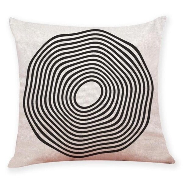 Black And White Geometry Throw Pillowcase Pillow Covers 21301520-405