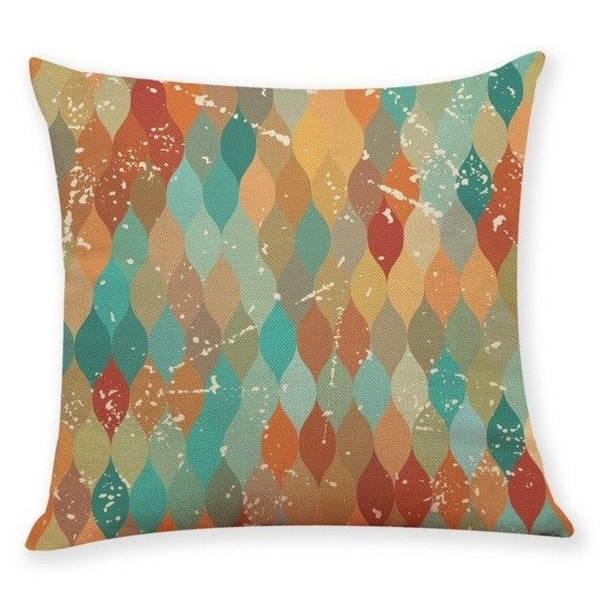 Geometric wave pattern Throw Pillow Case 45x45cm 21304800-760