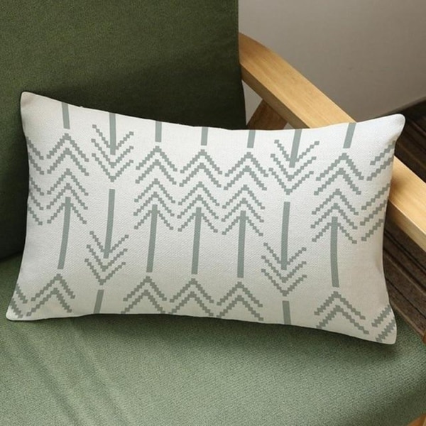 Arrow Print Cushion Cover Linen Pillowcases 16163467-142
