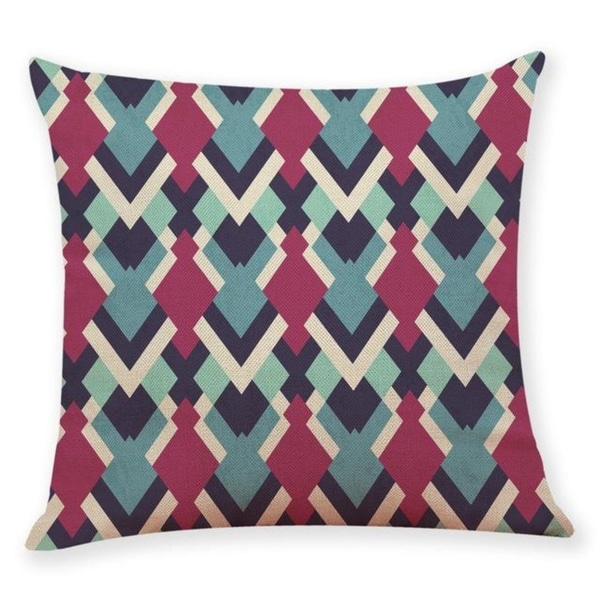 Geometric wave pattern Throw Pillow Case 45x45cm 21304800-766
