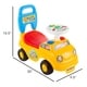 preview thumbnail 2 of 4, Ride On Activity Car- with Steering Wheel, Lights, Sounds, Music for Babies, Toddlers Learning to Walk by Lil' Rider - White