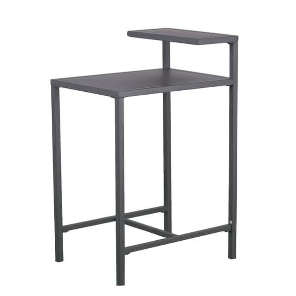 Shop Porch Den Brant Grey Metal Nightstand Overstock 25600847