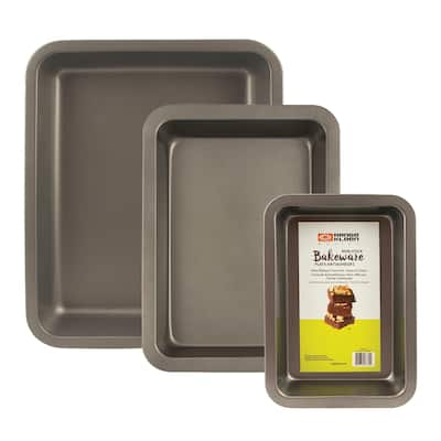 Range Kleen BW7 Non-stick Baking Set - 3 Piece - Black