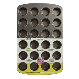 Range Kleen Non-stick Mini Muffin Pan - 24 Mini - Black