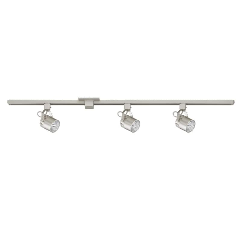 3 Cylinder Integrated LED Track Lighting Kit - Silver