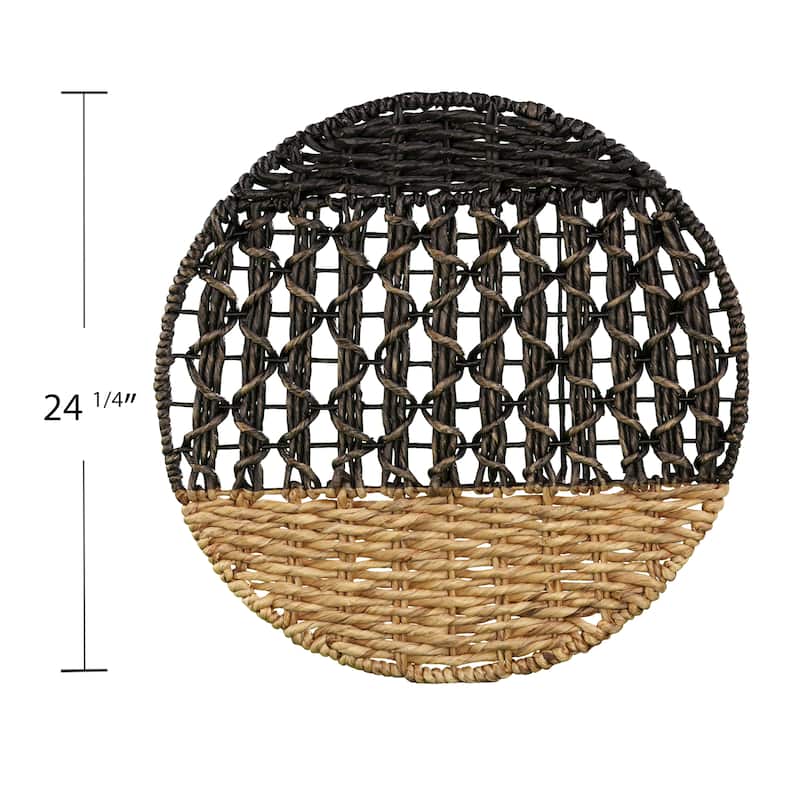 SEI Furniture Terraza 2-tone Woven Water Hyacinth Wall Decor (Set of 3)