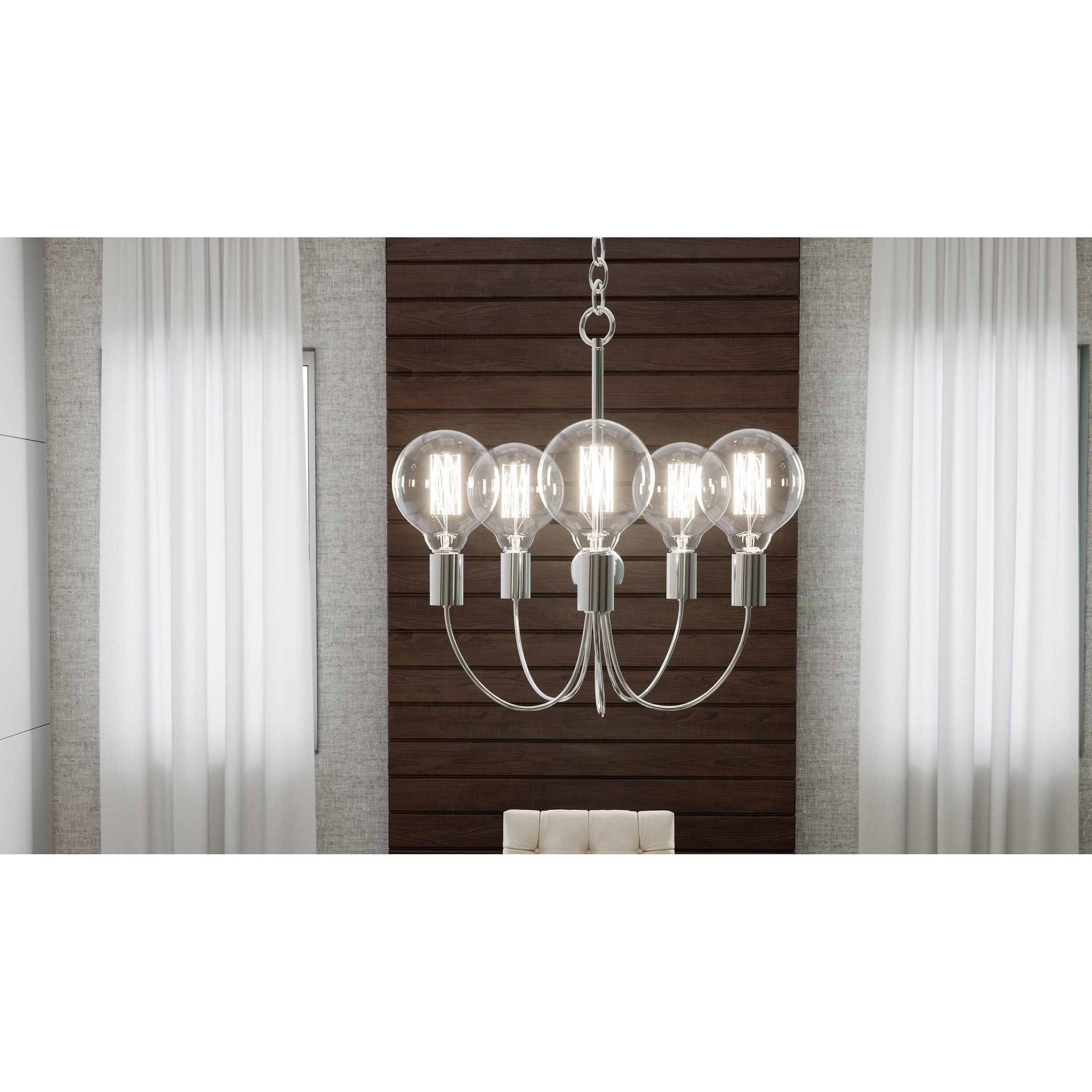 Strick & Bolton Briski Polished Nickel Chandelier - Chandeliers For Bedrooms by Overstock.com