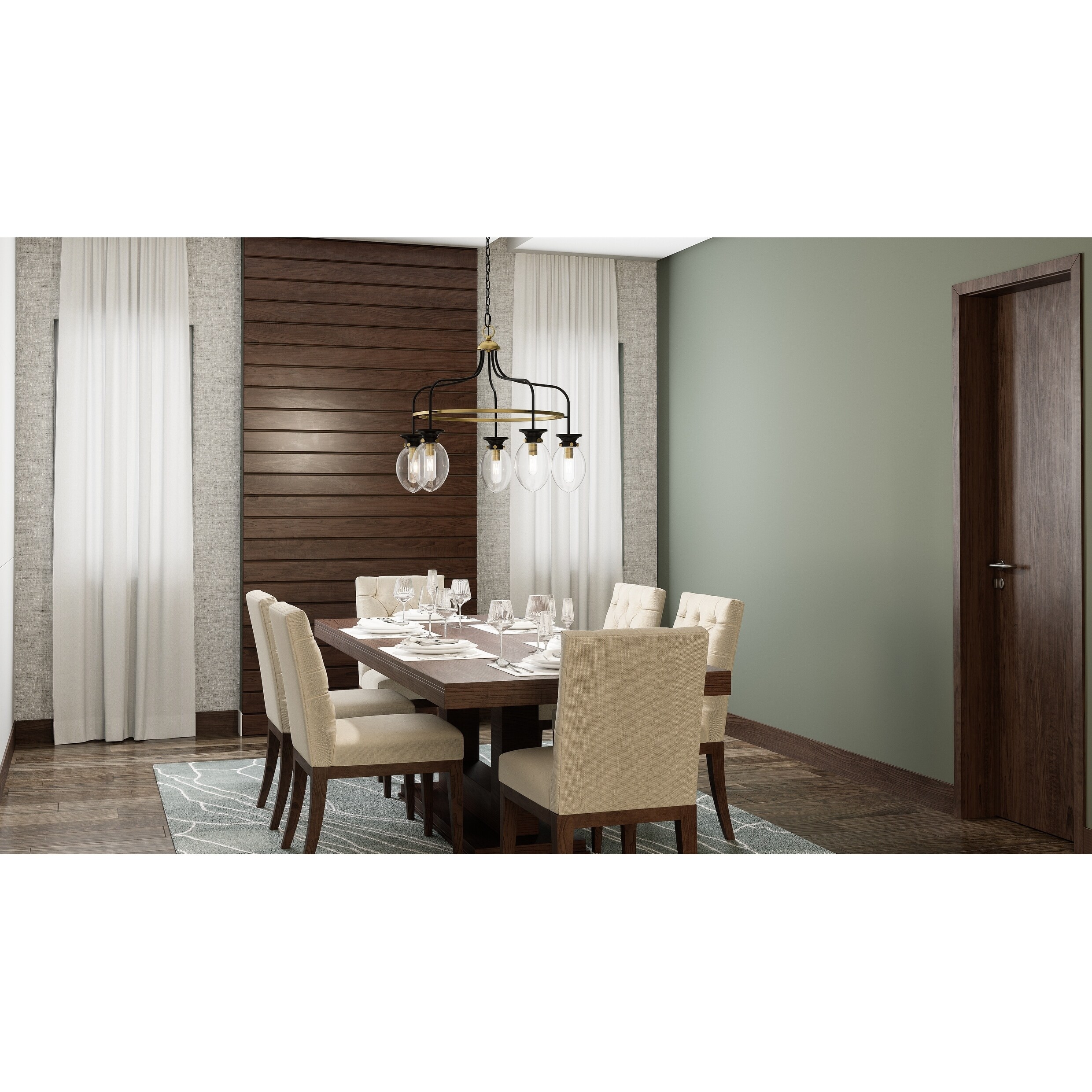 The Curated Nomad Exeter Western Bronze 5-light Chandelier - Chandeliers For Bedrooms by Overstock.com