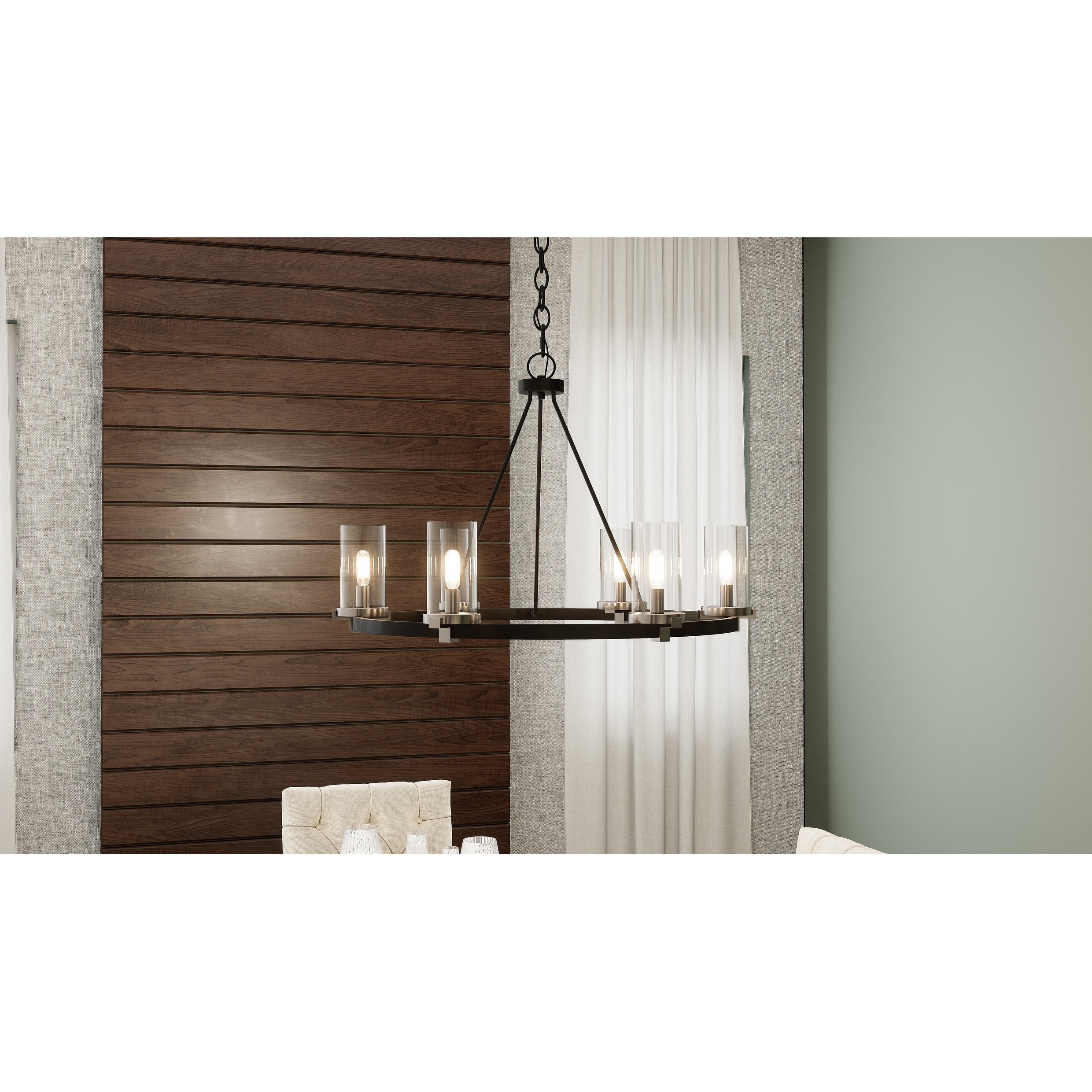 Strick & Bolton Turine Black 6-light Chandelier - Chandeliers For Bedrooms by Overstock.com
