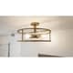 Carson Carrington Hackbol Brass 4-light Semi-flush Mount - Bed Bath ...