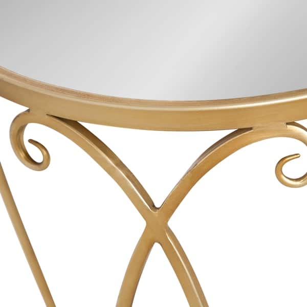 Kate And Laurel Marilisa Goldtone Metal Mirrored Gl Kate And Laurel Marilisa Goldtone