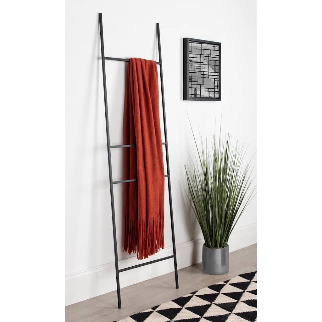 Kate and Laurel Poggi Metal Ladder - 17.75x67