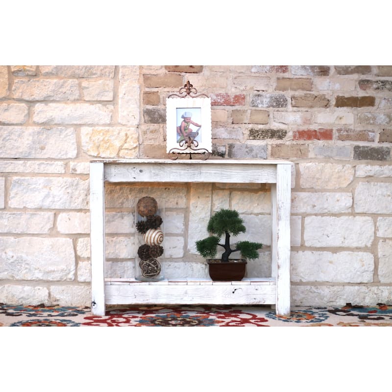 Rustic Entry Way Table 36"L - White