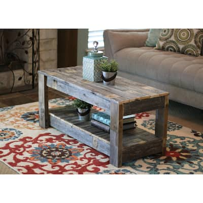 Original Handmade Reclaimed Wood Farmhouse Coffee Table