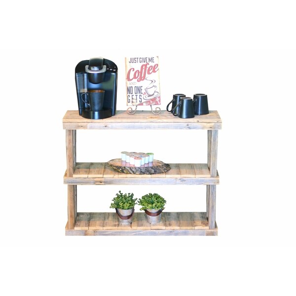 Natural Reclaimed Wood 3-tier Console