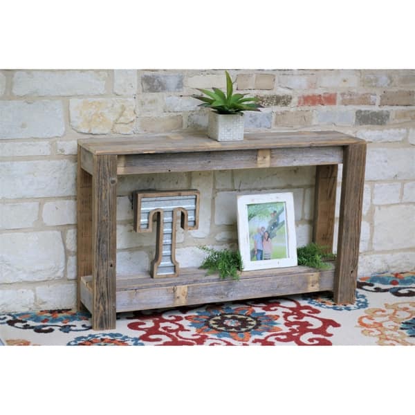 Farmhouse Distressed Off White Console Table Free Shipping Distressed Off White Console Table