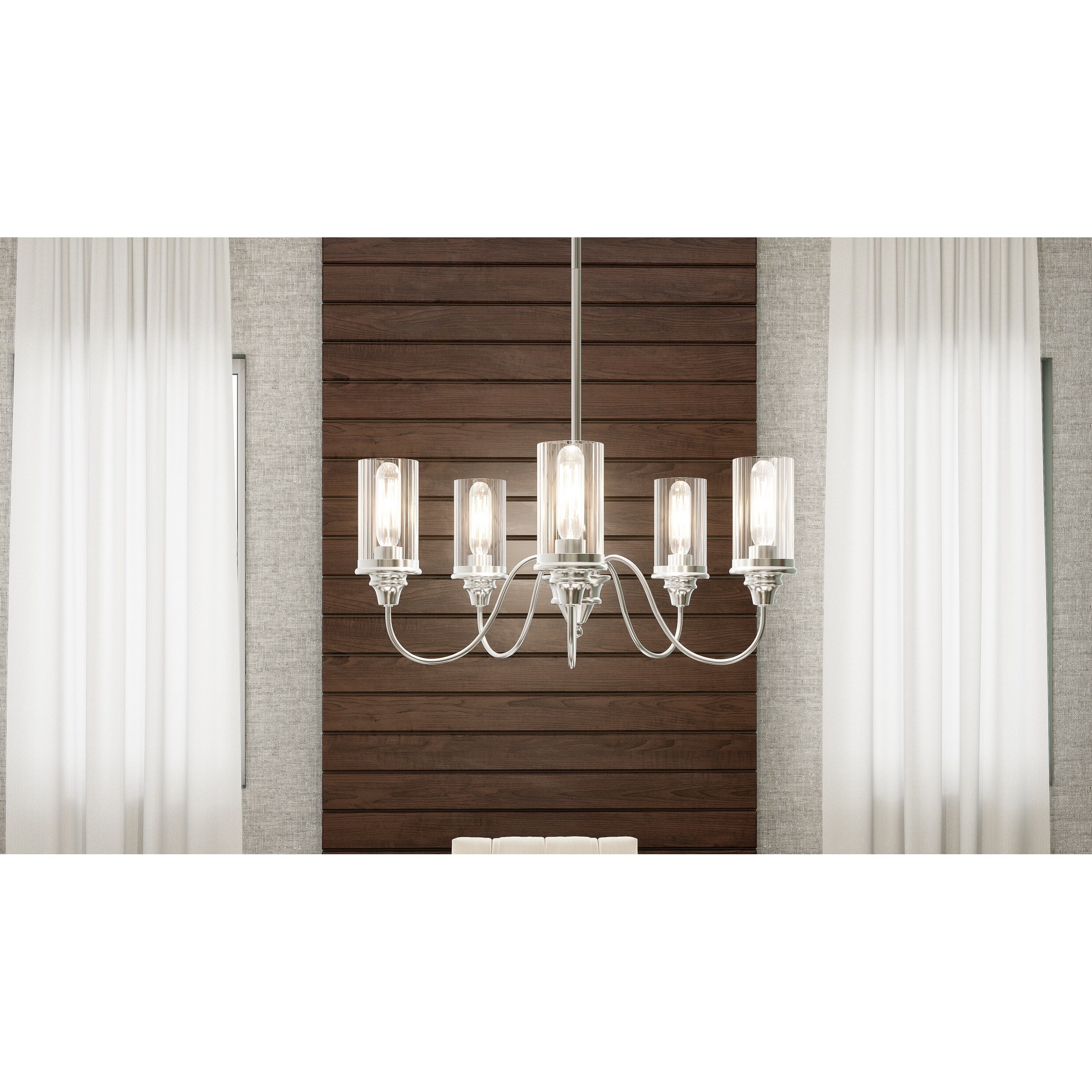 Silver Orchid Demarest Polished Nickel 5-light Chandelier - Chandeliers For Bedrooms by Overstock.com