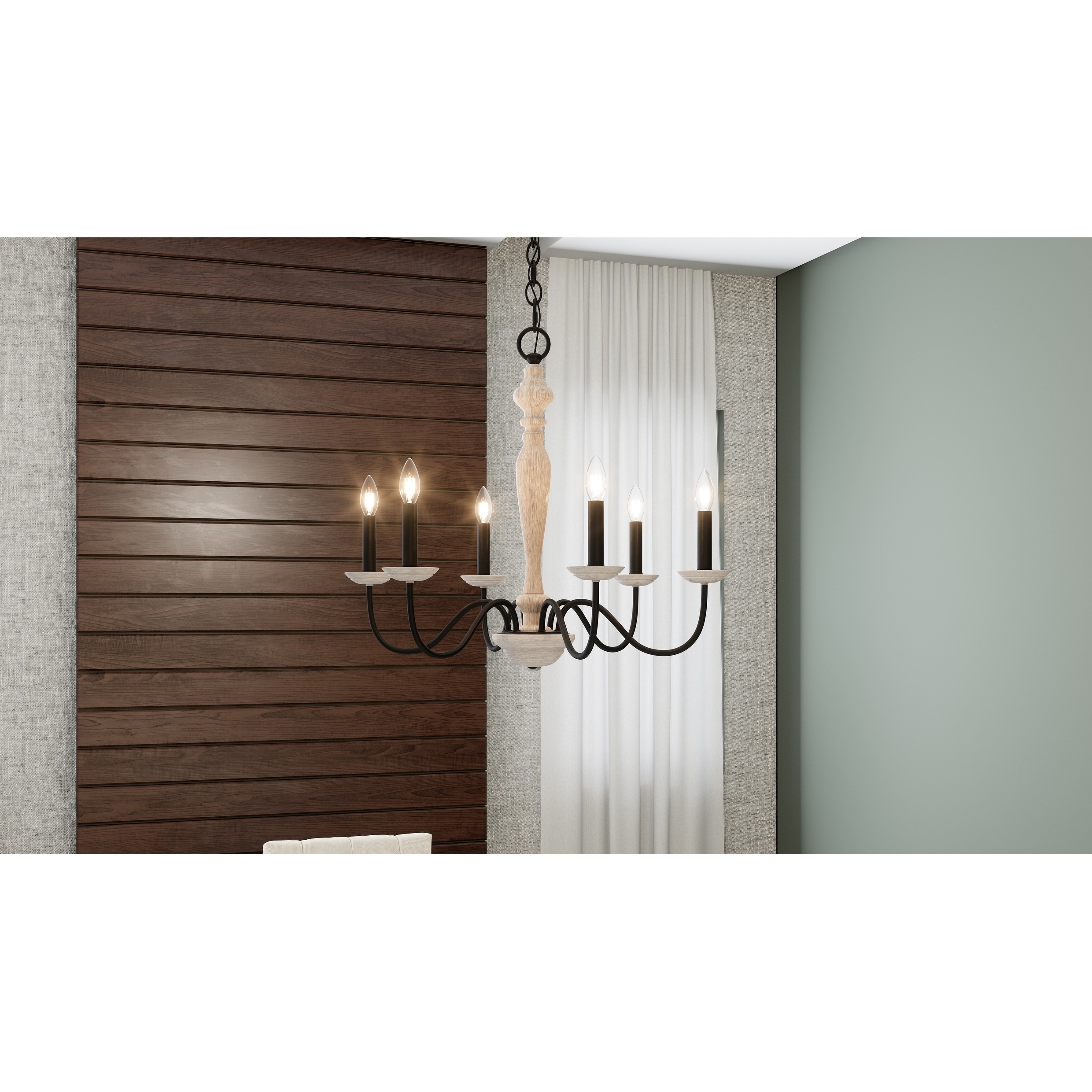 The Gray Barn Stars Hollow Ebony 6-light Chandelier - Chandeliers For Bedrooms by Overstock.com