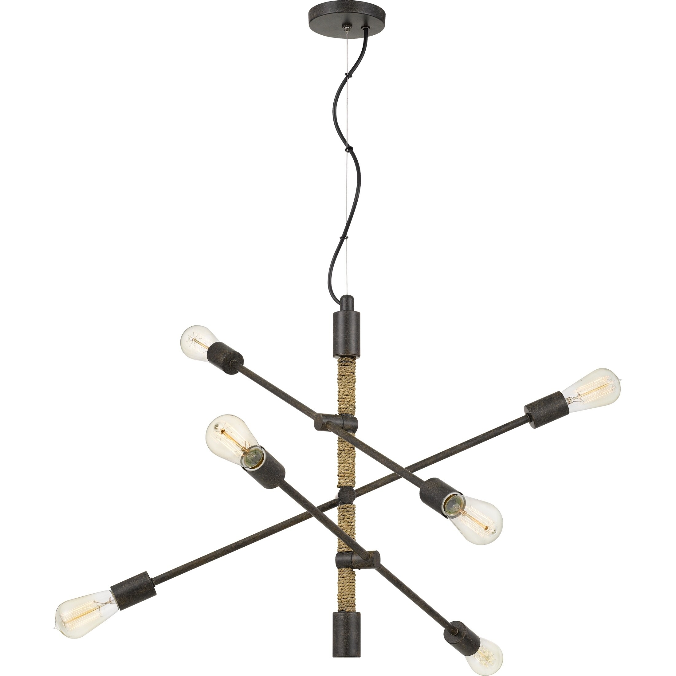 The Gray Barn Stars Hollow Tarnished Bronze 6-light Chandelier - Chandeliers For Bedrooms by Overstock.com