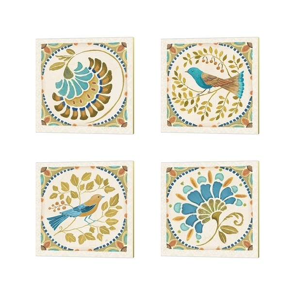 Daphne Brissonnet 'Love Tales A' Canvas Art (Set of 4)