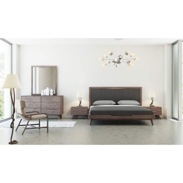 Nova Domus Soria Mid-Century Grey & Walnut Bedroom Set - Bed Bath & Beyond - 25603155