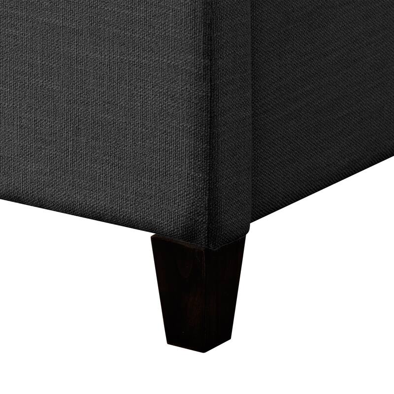 Silver Orchid Garvin Vertical Channel-tufted Fabric Full-size Bed