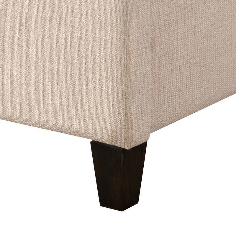 Silver Orchid Garvin Vertical Channel-tufted Fabric Full-size Bed