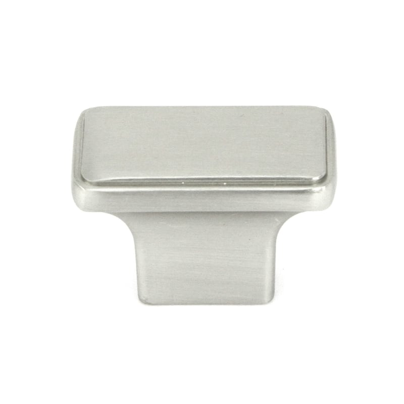 Contemporary 1-1/2-inch Nepoli Stainless Steel Brushed Nickel Finish Square Cabinet Pull Knobs (Case of 5)